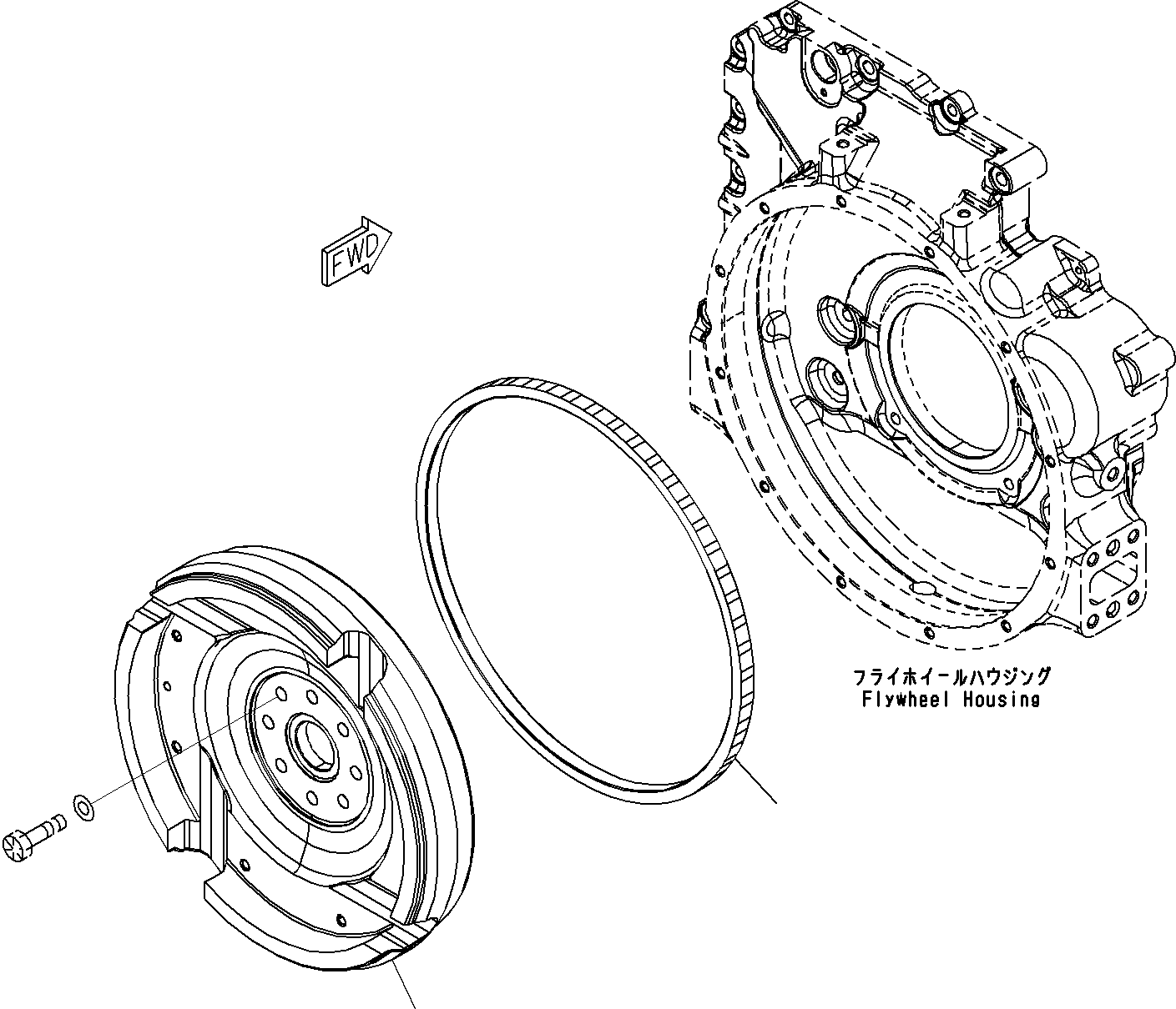Flywheel Assembly 6738-31-4200 KOMATSU
