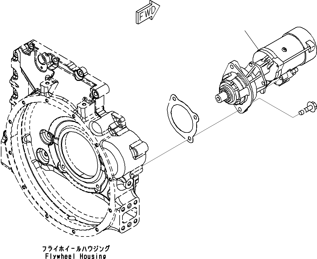 STARTING MOTOR ASS'Y,(4.5KW) 600-863-4210 KOMATSU