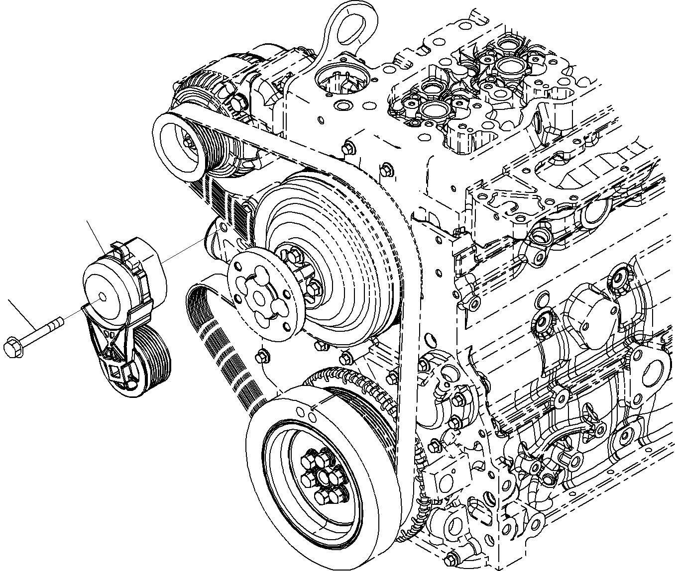 TENSIONER,BELT 6754-61-4110 KOMATSU