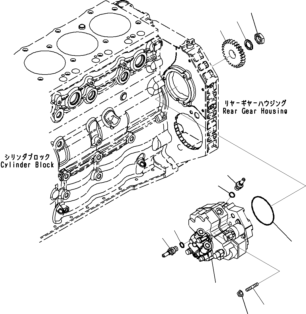 FUEL PUMP ASS'Y 6754-71-1010 KOMATSU