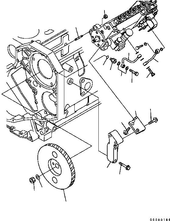 Болт 01435-61025 KOMATSU
