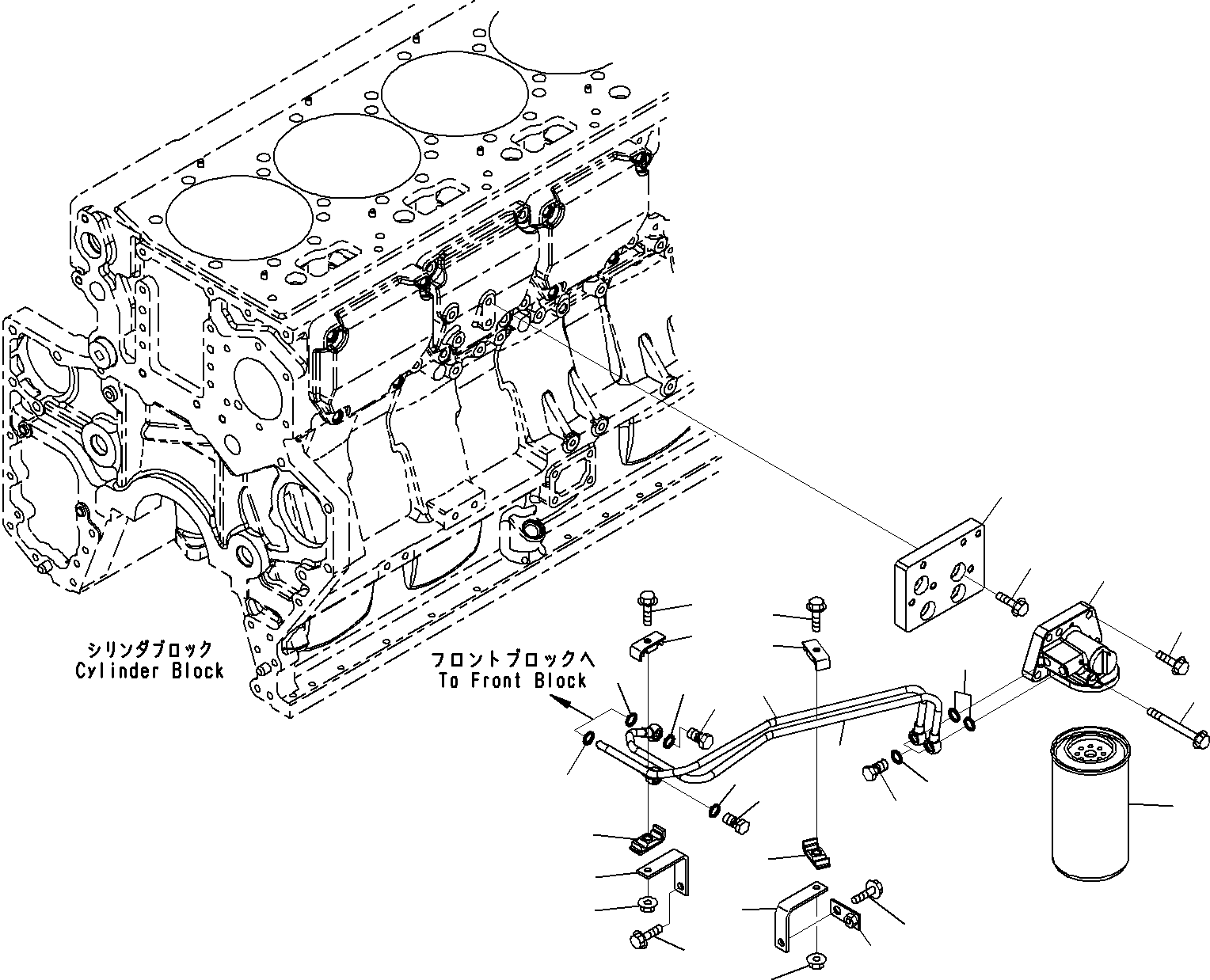 Болт 01436-01000 KOMATSU