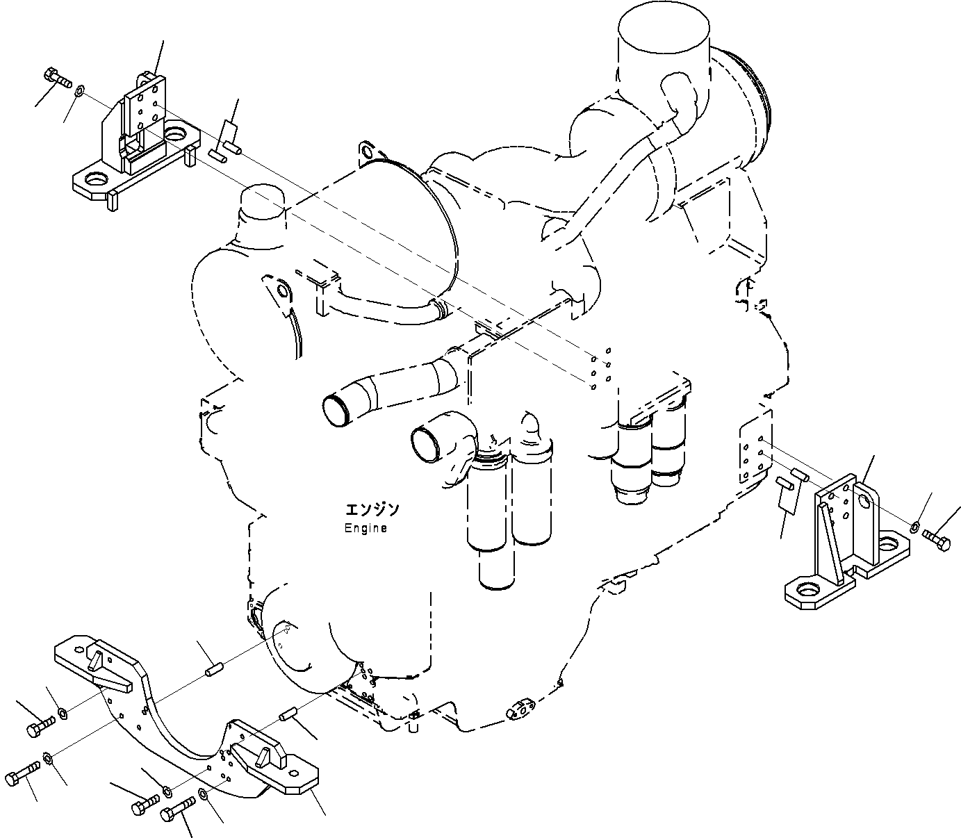 Болт 01010-61855 KOMATSU