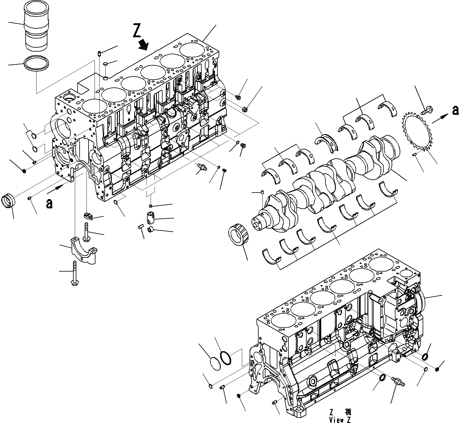 Block Assembly, Cylinder 397-13-91 KOMATSU