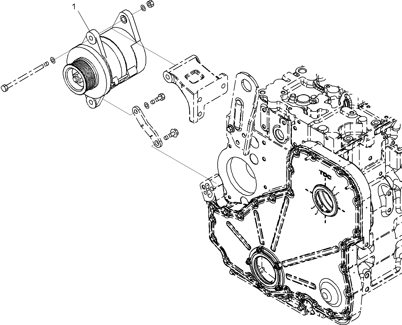 ALTERNATOR A. (35A) 600-861-3111 KOMATSU