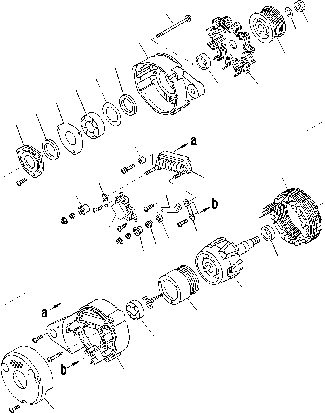 Задний кронштейн в сборе KD0-35700-0702 KOMATSU