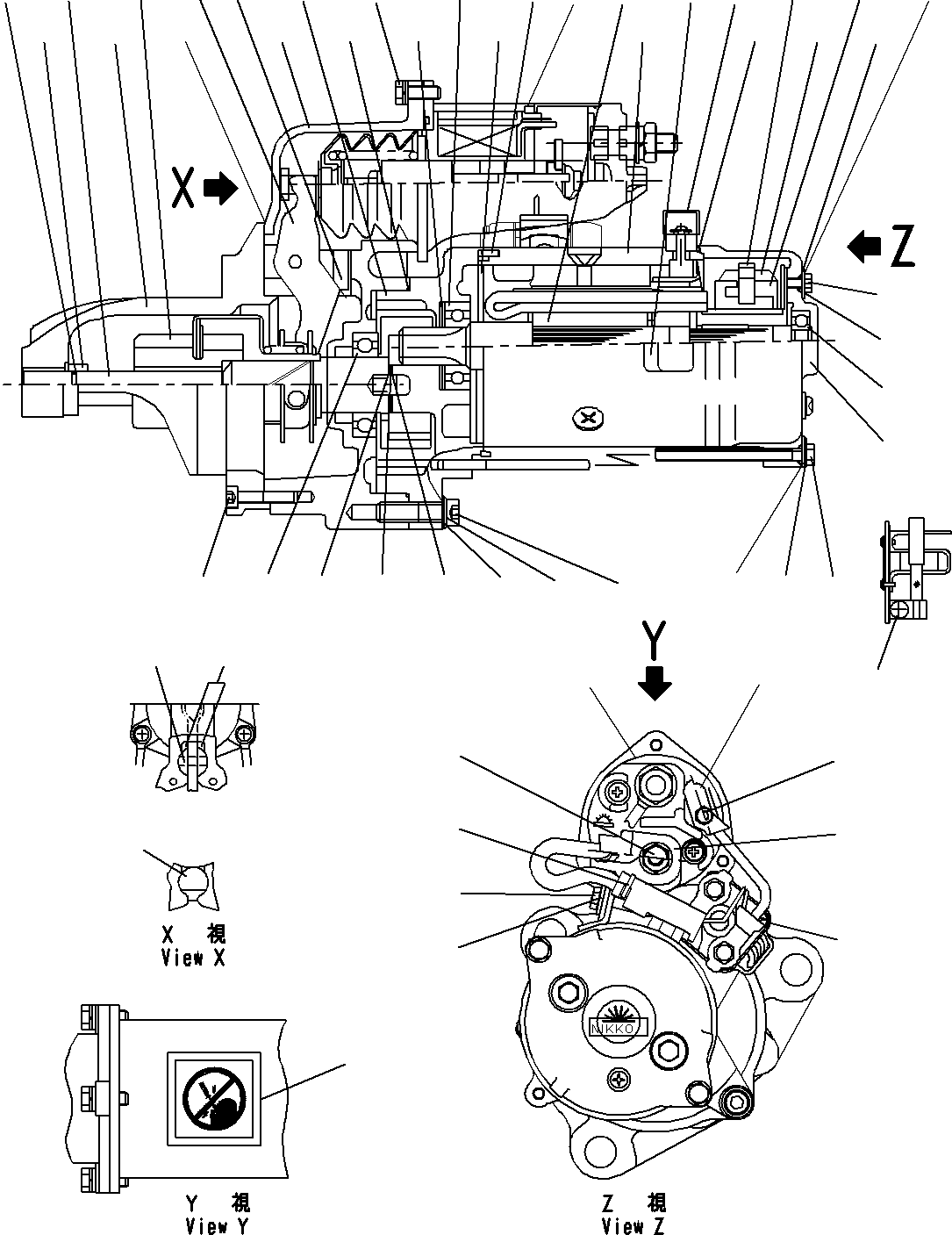 CENTER BRACKET A. KD0-23600-0460 KOMATSU