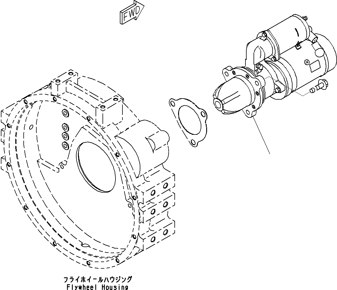 STARTING MOTOR ASS'Y,(11KW) 600-863-8111 KOMATSU