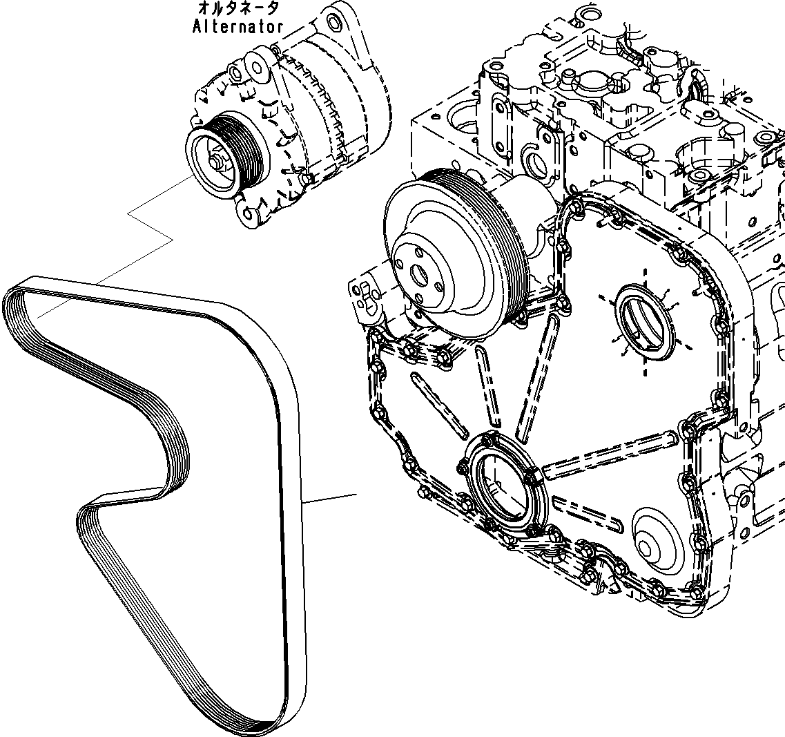 Belt, 1810mm 6741-61-1621 KOMATSU
