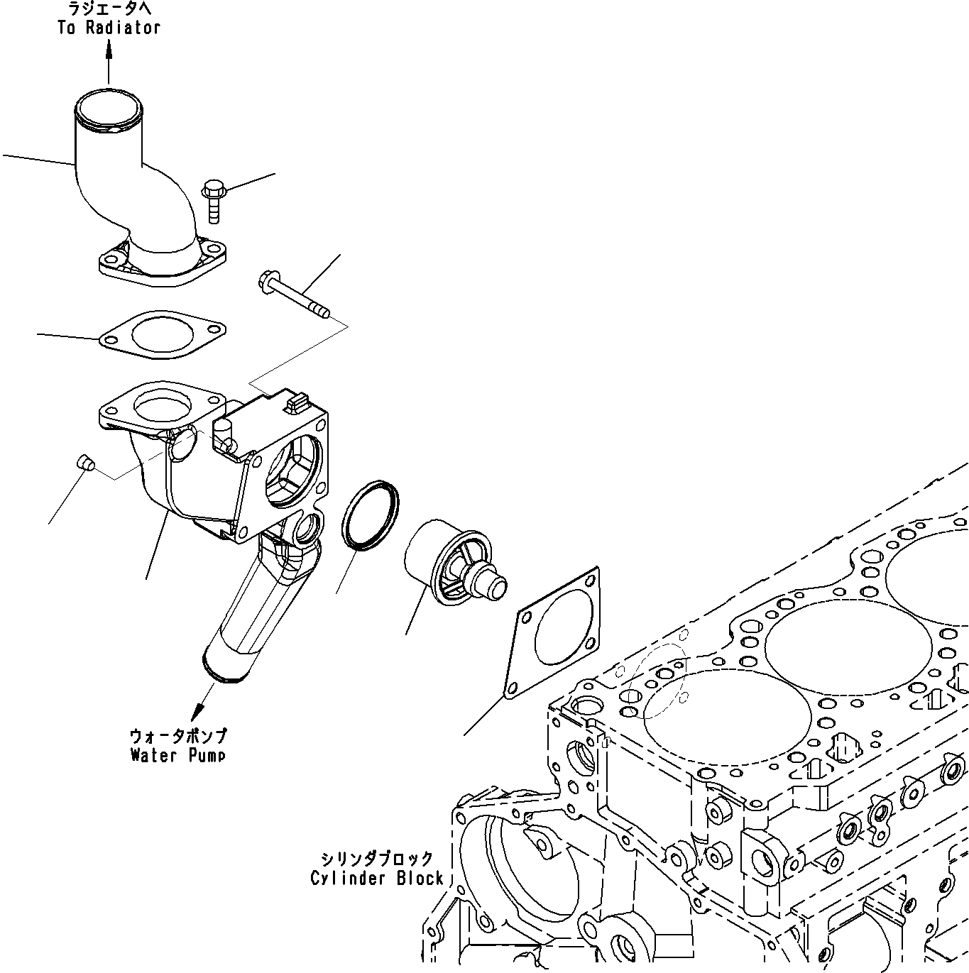 HOUSING,THERMOSTAT 6251-21-6430 KOMATSU