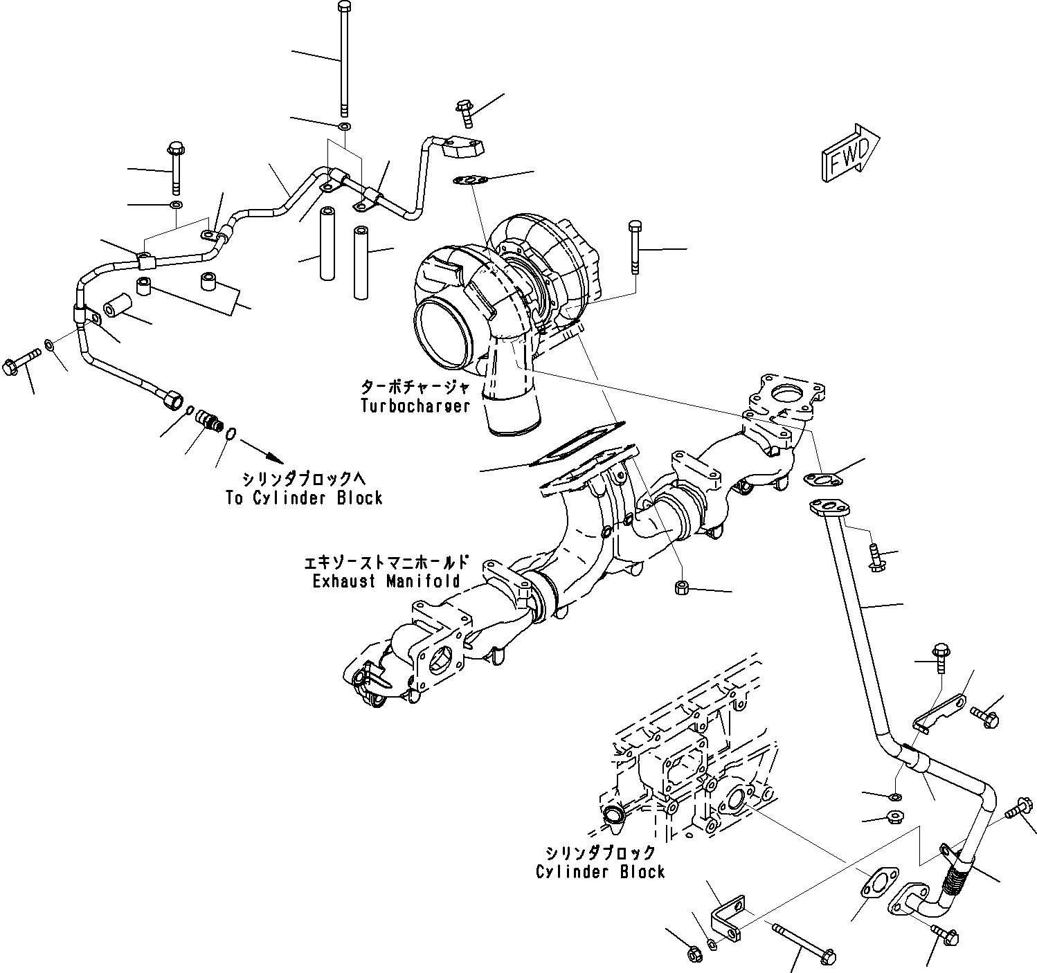 TUBE,RETURN 6251-51-8570 KOMATSU