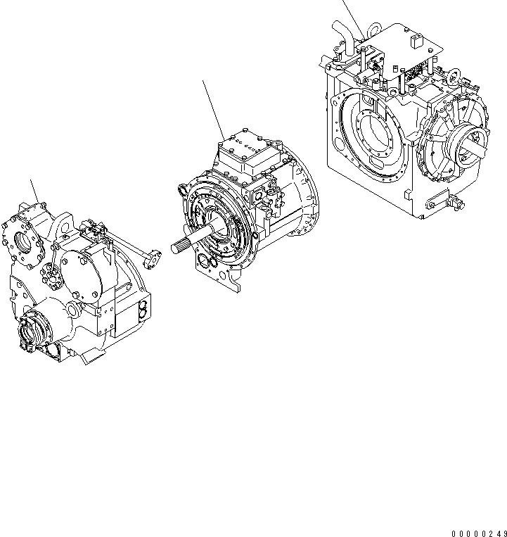 POWER TRAIN ASS'Y 17M-22-50040 KOMATSU