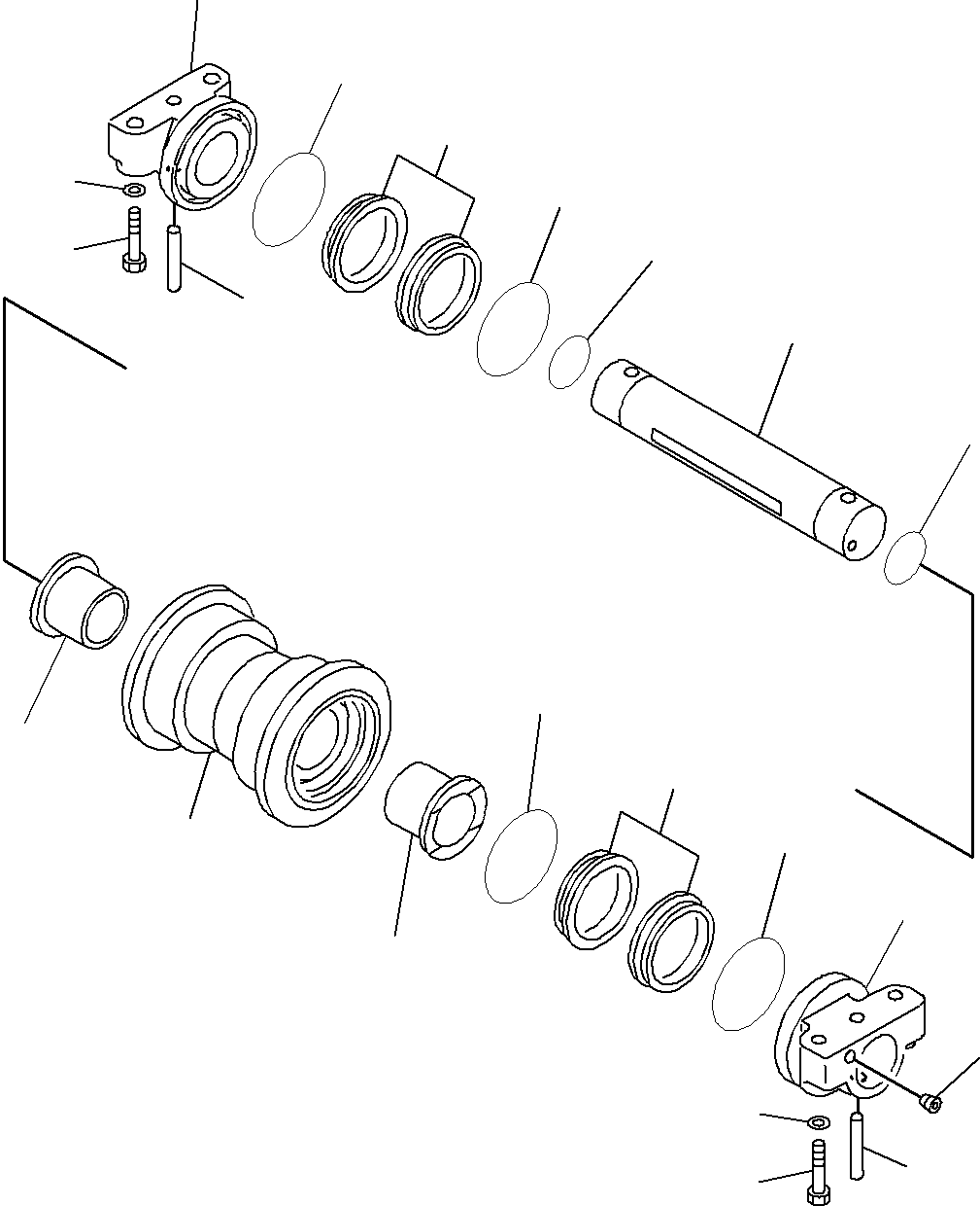 Опорный каток в сборе 20Y-30-08021 KOMATSU