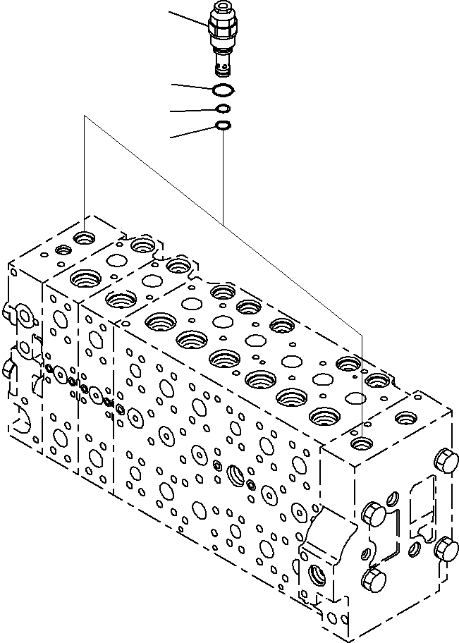 Клапан в сборе, предохранительный 723-40-92203 KOMATSU
