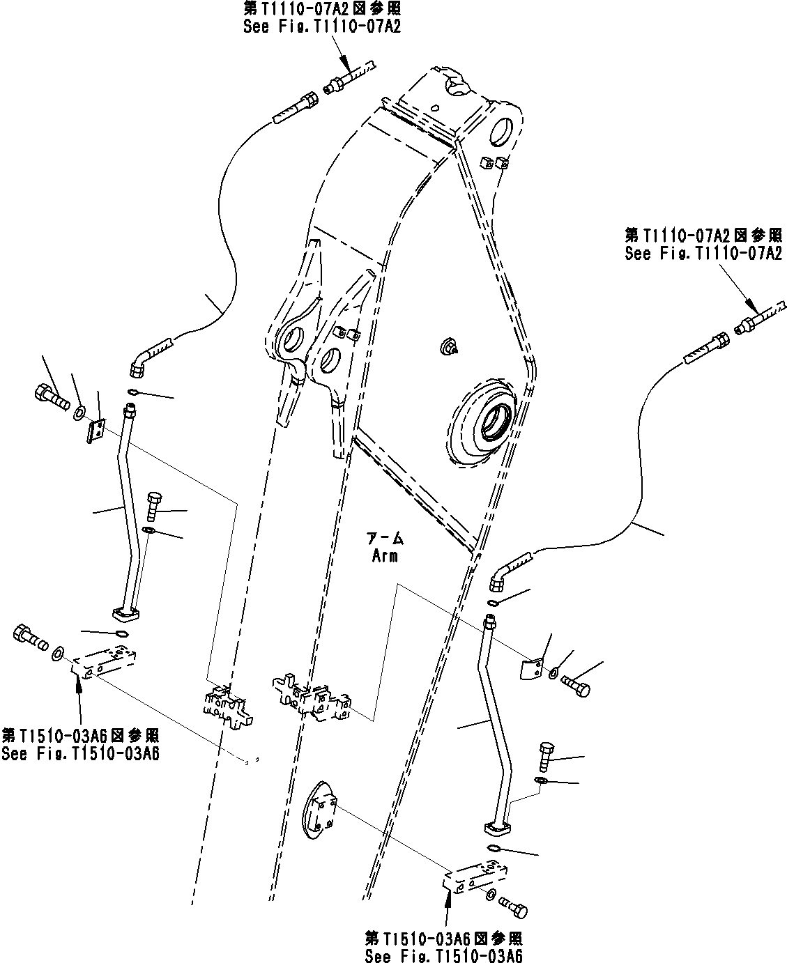 Трубка 206-62-21660 KOMATSU