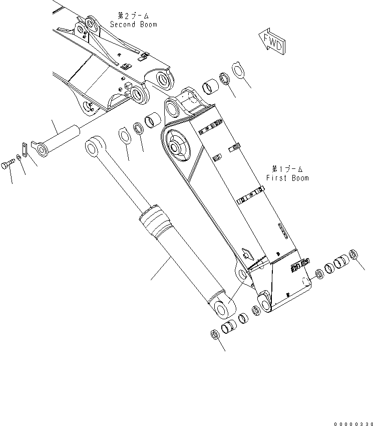 Распорка t=2.0мм 208-70-71531 KOMATSU