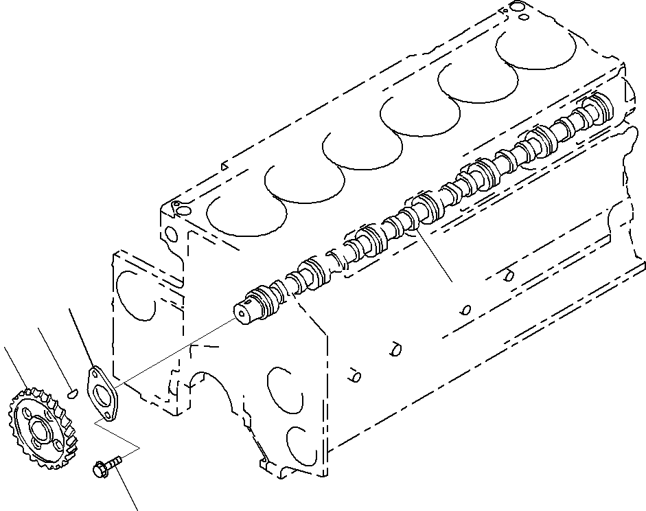 CAMSHAFT ASS'Y 6210-41-1012 KOMATSU