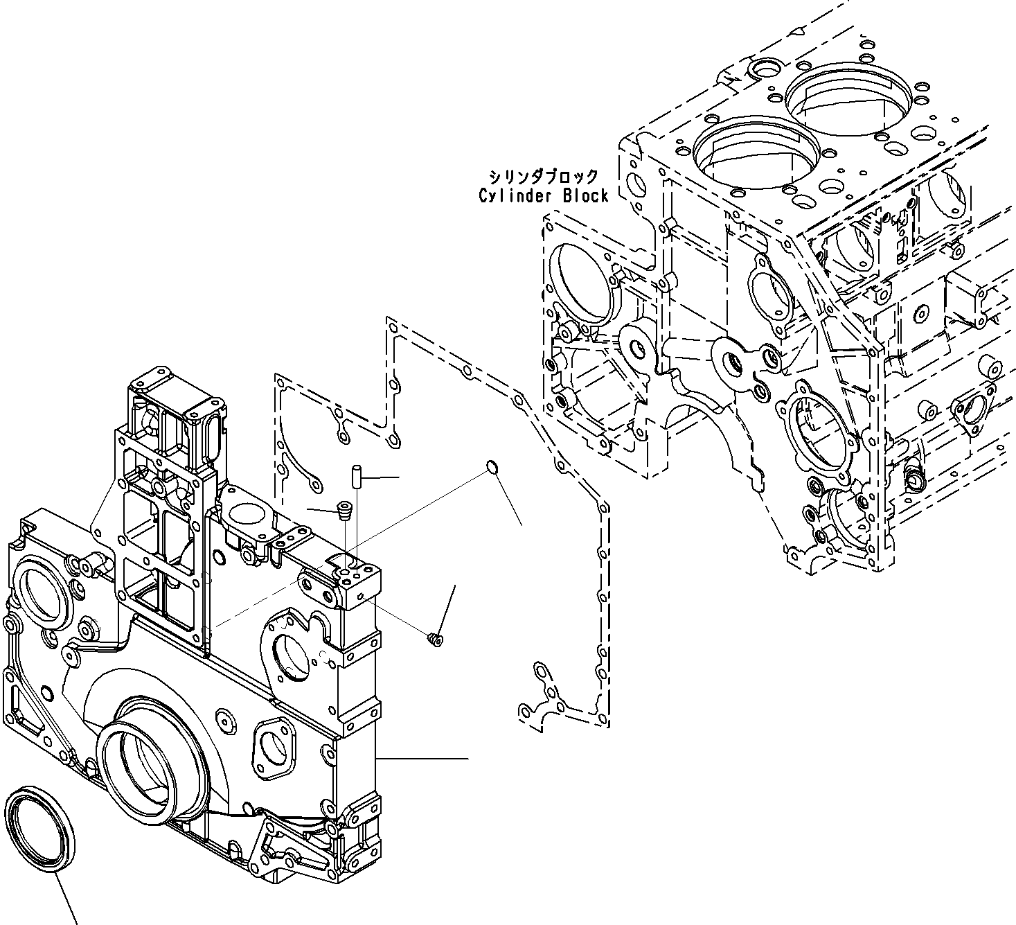 Передняя крышка 6261-21-3210 KOMATSU