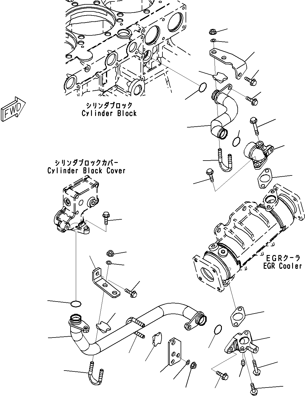 TUBE,WATER RETURN 6261-61-7410 KOMATSU