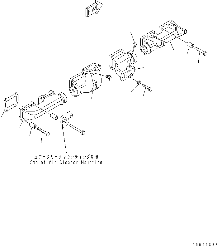 MANIFOLD,FRONT 6162-13-5142 KOMATSU
