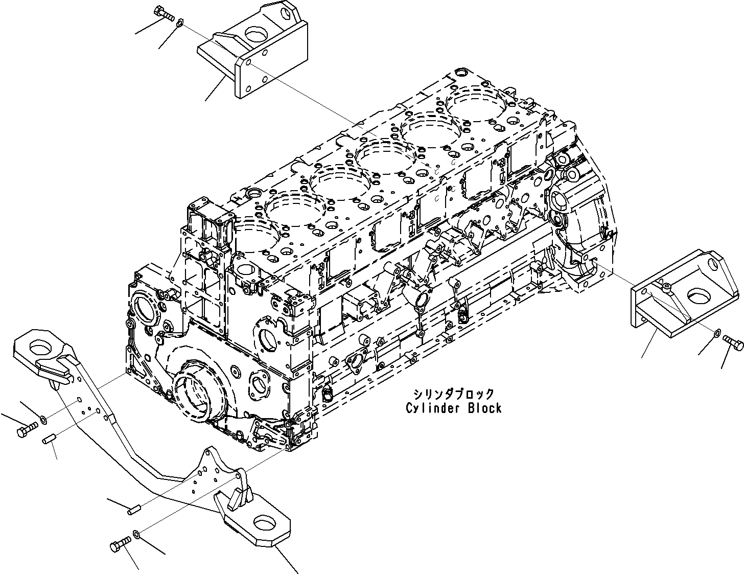 Кронштейн правый 566-01-6B160 KOMATSU