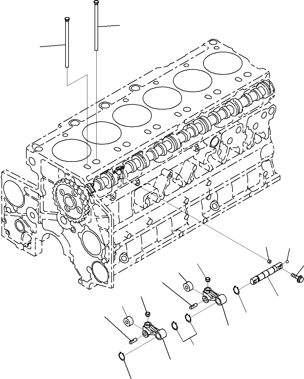 CAM FOLLOWER ASS'Y 6210-41-2020 KOMATSU