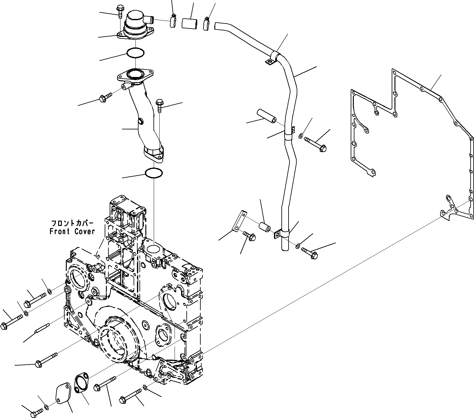Tube, Breather 6261-21-8760 KOMATSU