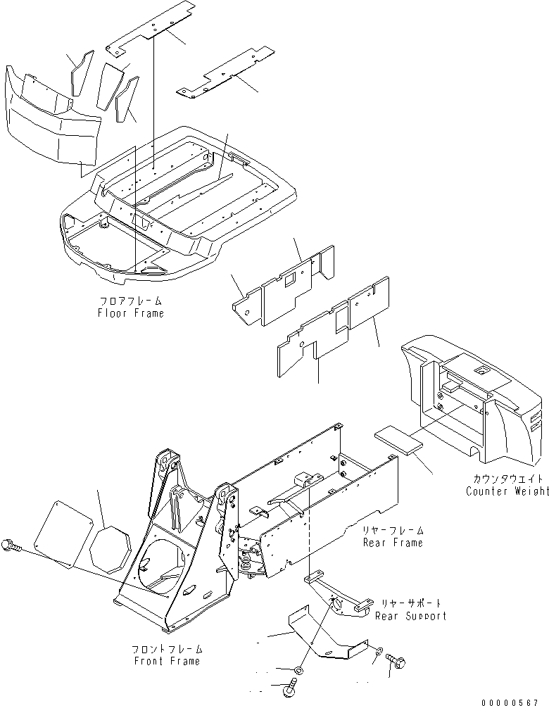 Крышка 42A-54-21230 KOMATSU