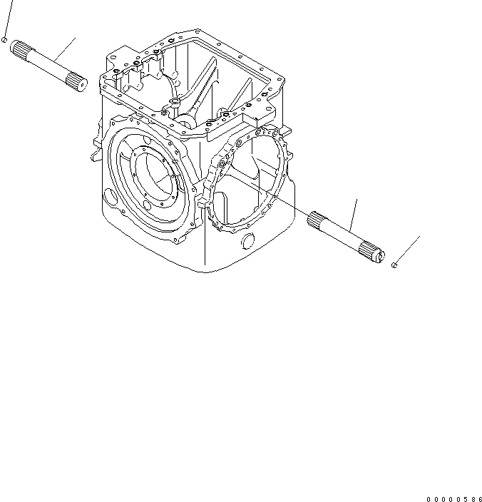 Power Train Assembly, With Engine Oil Pan and Coolant Heater 154-22-60020 KOMATSU