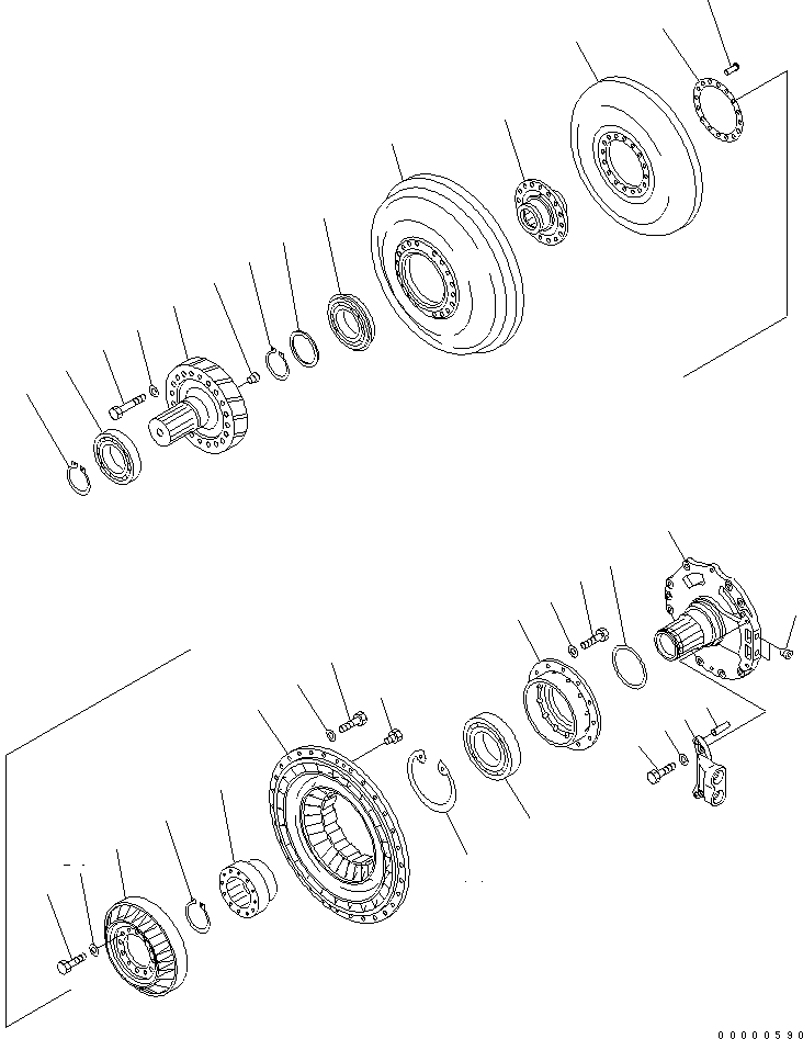 гидротрансформатор в сборе 154-13-61000 KOMATSU