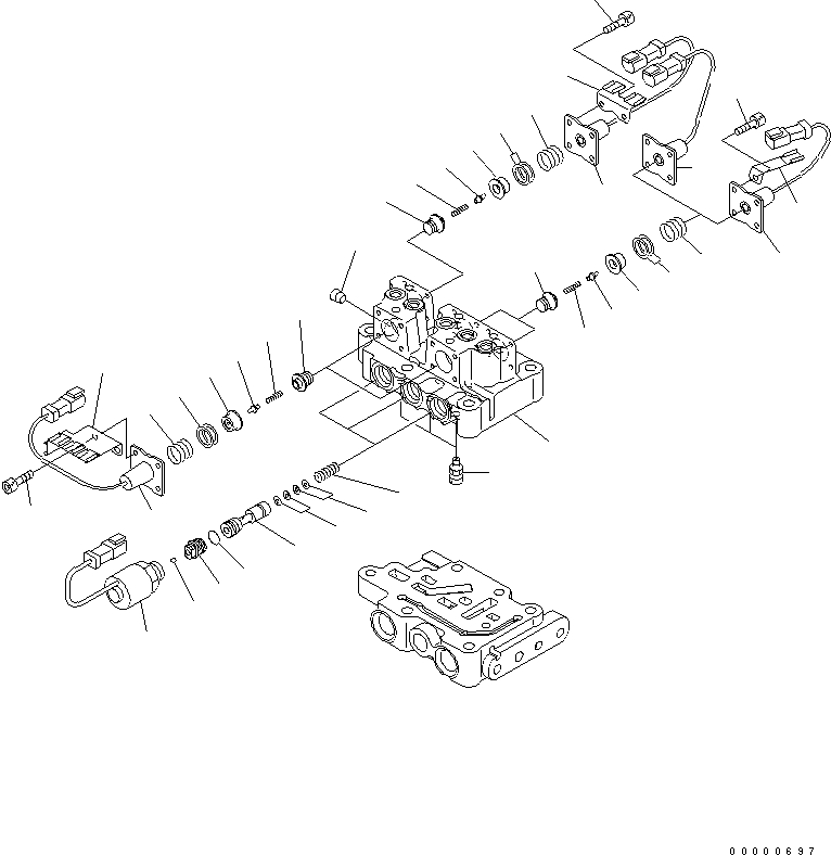 Болт с внутренним шестигранником 01252-90510 KOMATSU