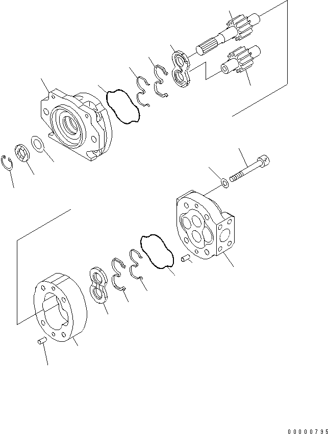 ведущая шестерня (\7\705-17-38411) KOMATSU