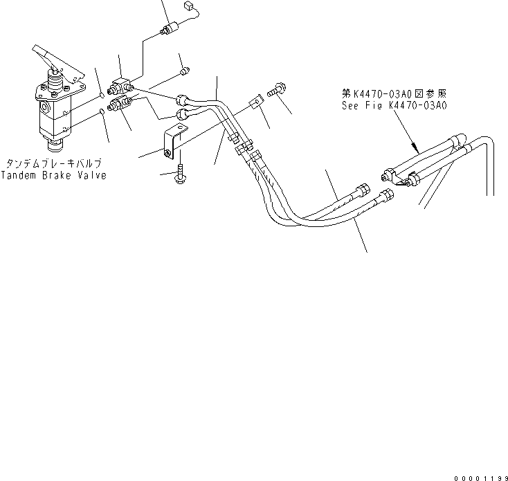 Шланг 07108-20406 KOMATSU