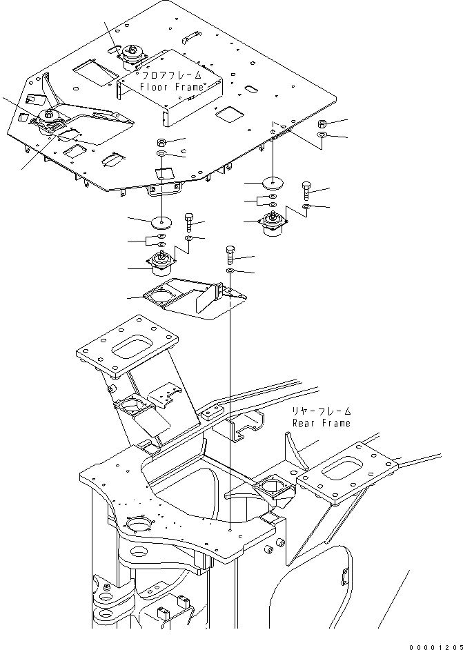 Контргайка 01596-01615 KOMATSU