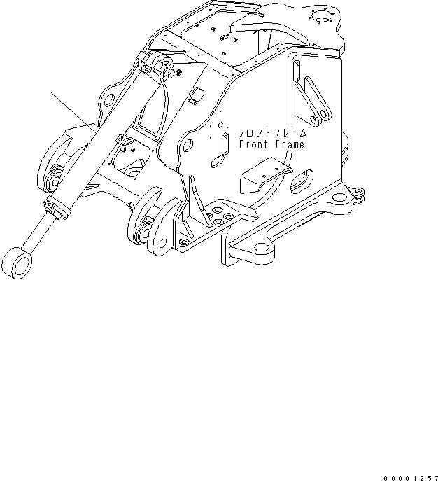 CYLINDER ASS'Y,LIFT, L.H. (707-01-08240) KOMATSU
