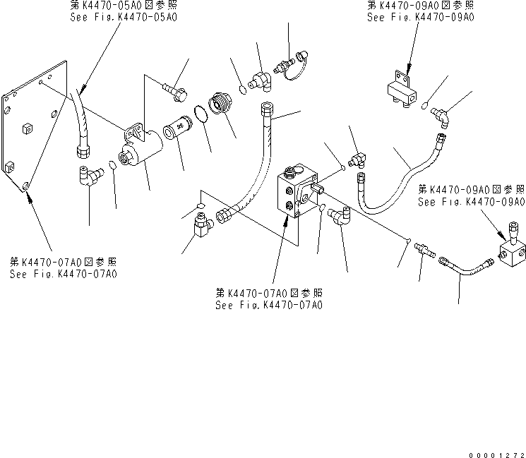 Шланг 07108-20503 KOMATSU