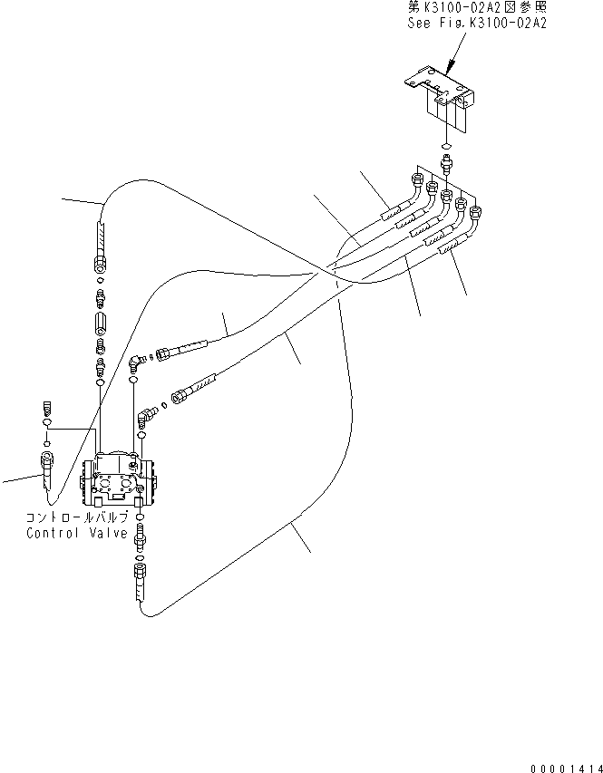 Шланг 02766-B04A6 KOMATSU
