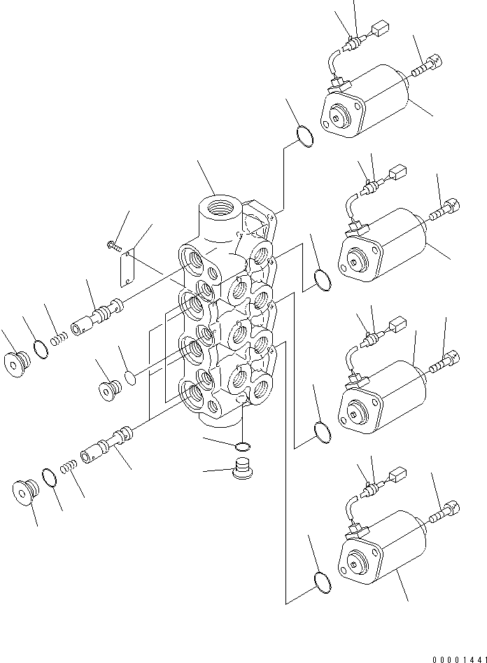 электромагнитный клапан 203-60-62510 KOMATSU