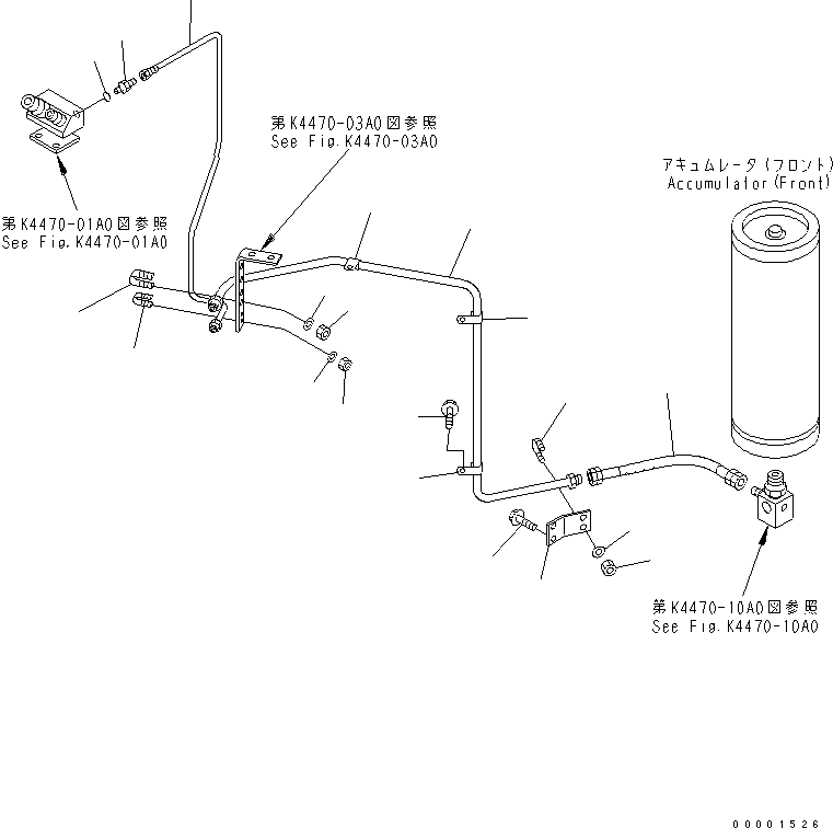 Шланг 07108-20303 KOMATSU