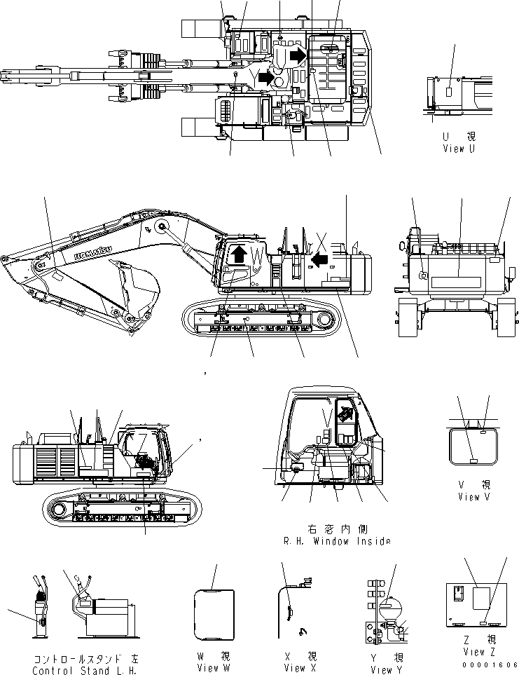 Табличка безопасности 09802-05000 KOMATSU