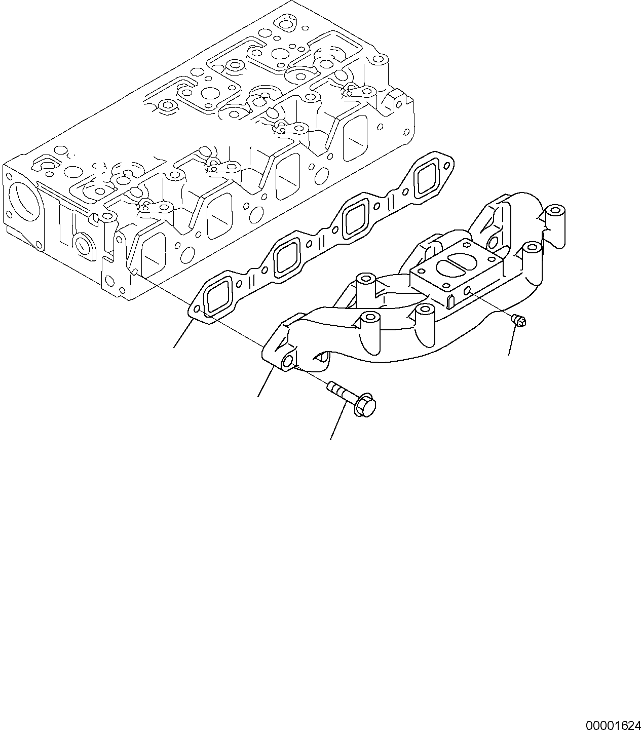 MANIFOLD,EXHAUST 6205-11-5140 KOMATSU