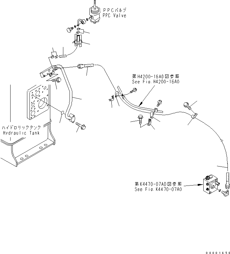 Шланг 07102-20423 KOMATSU