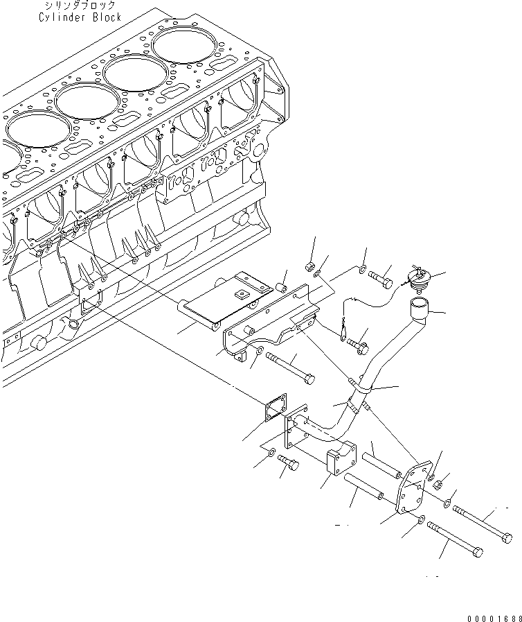 Болт 6162-13-6540 KOMATSU