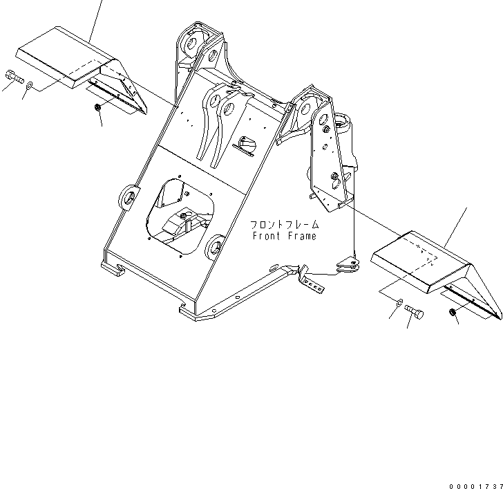 Крыло правое 417-54-34141 KOMATSU