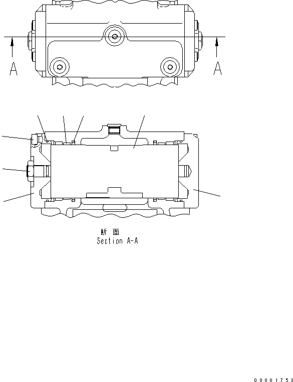 Крышка UC1720106221 KOMATSU