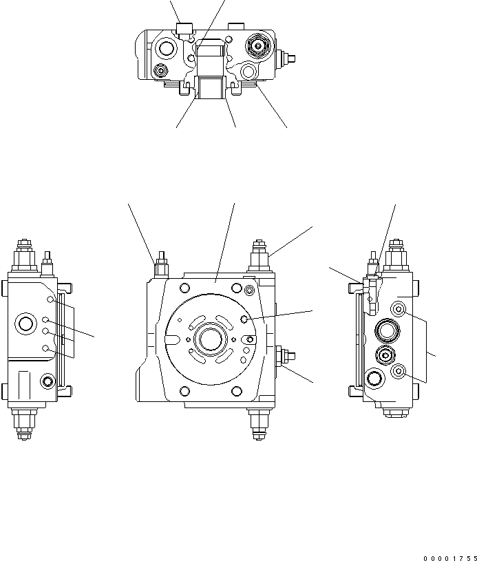 Крышка UC4100656147 KOMATSU