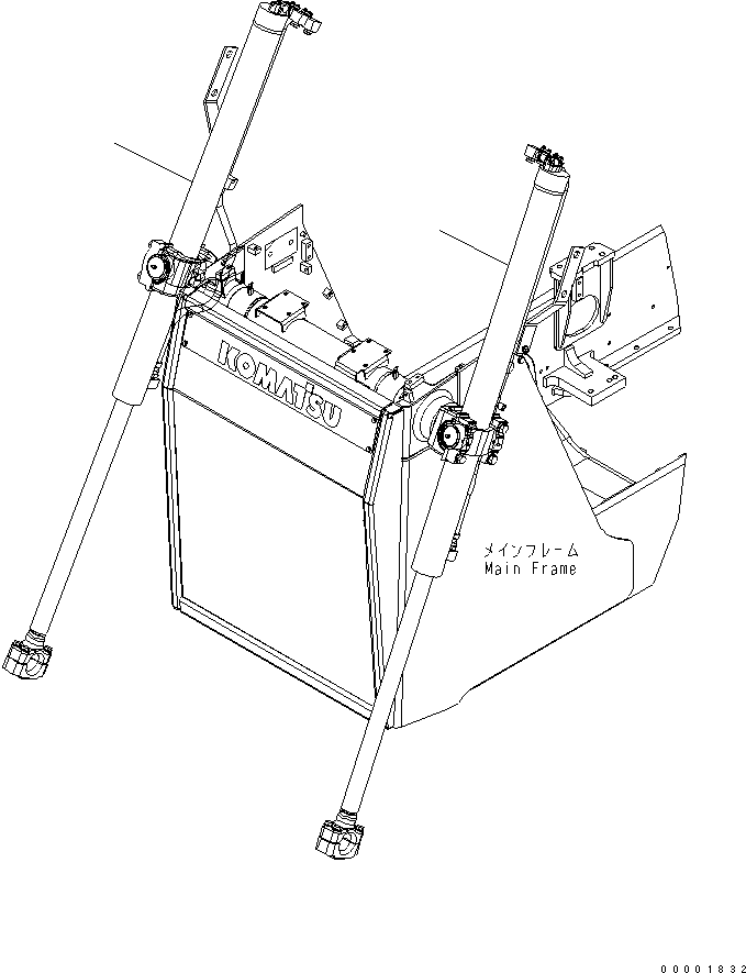 CYLINDER GROUP,L.H. (707-02-X7401) KOMATSU