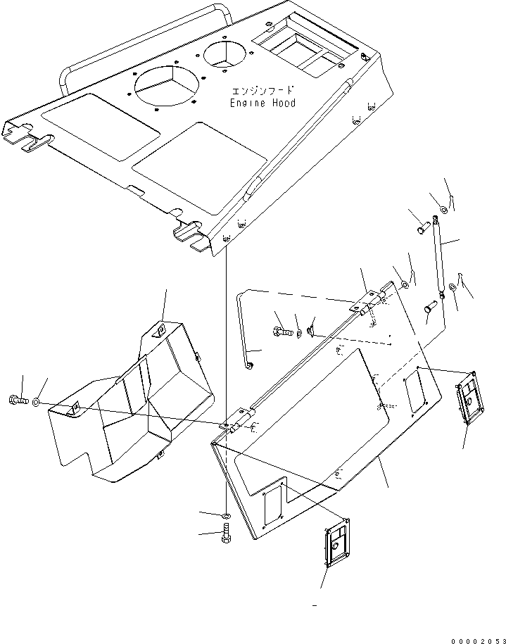 DUCT,L.H. 154-54-72641 KOMATSU
