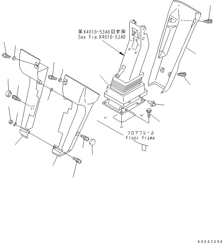Крышка правая 421-54-22331 KOMATSU