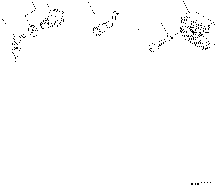 LAMP,PILOT YM105100-77720 KOMATSU